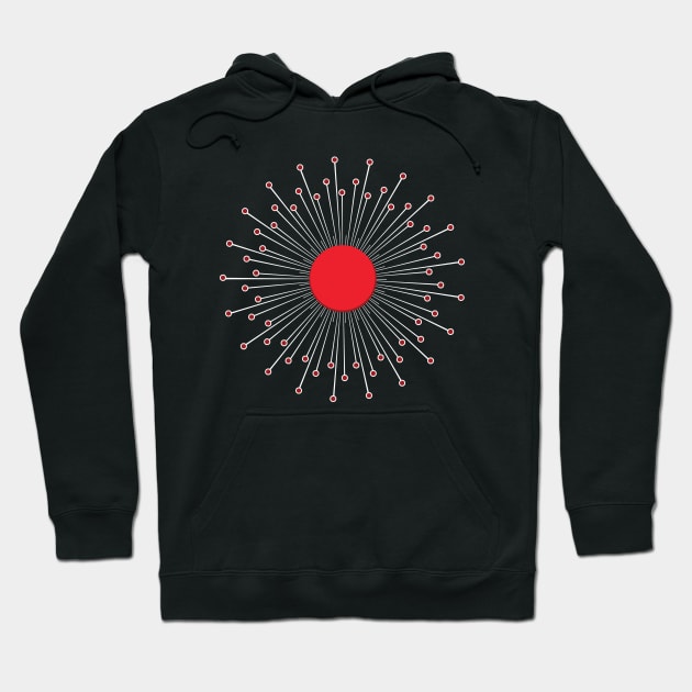 Red Burst Hoodie by Liam Warr